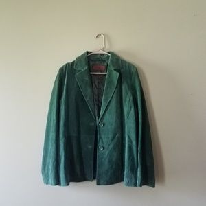 Siena vintage green leather jacket